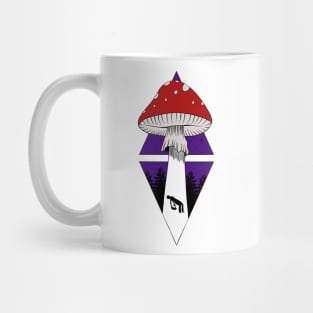 psychedelic toadstool mushroom collector abduction Mug